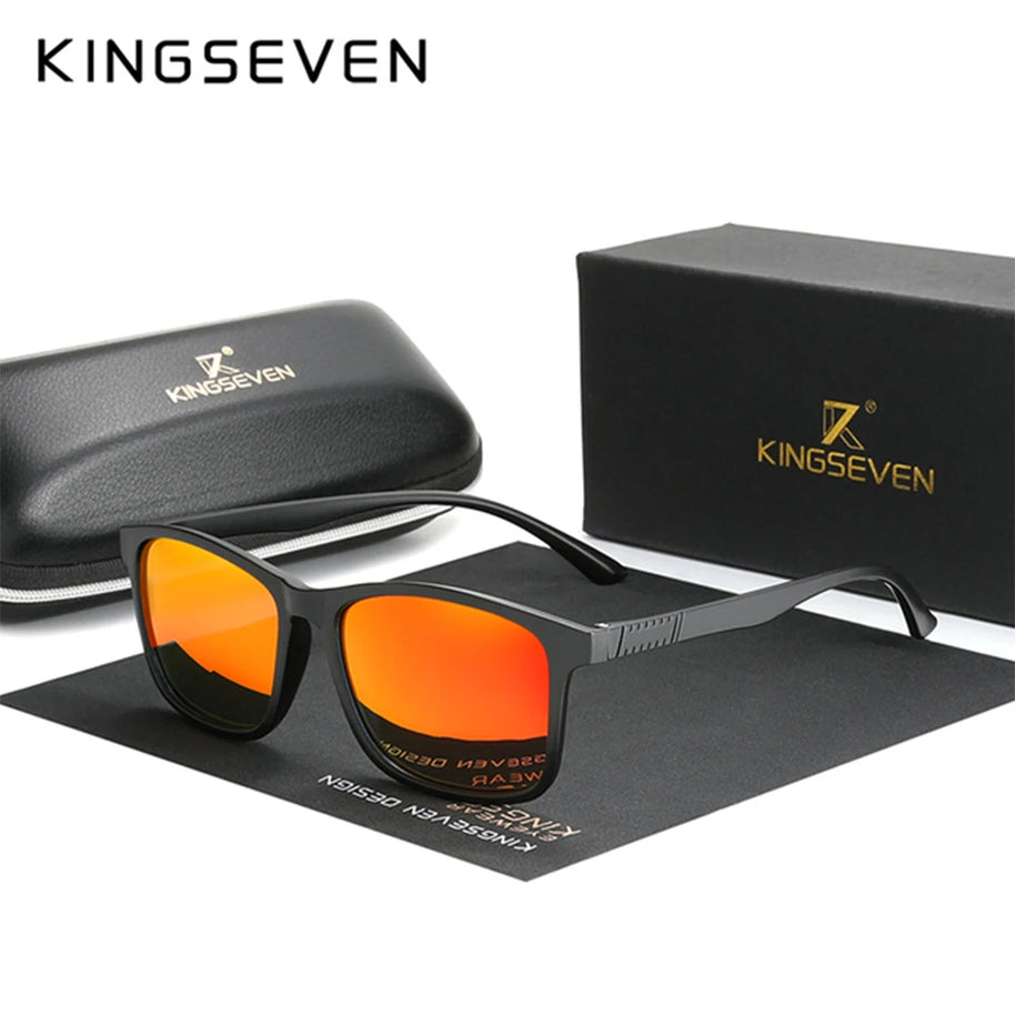 KINGSEVEN Classic Trendy Rectangle Sunglasses Polarized UV400 Women Men Fashion Luxury Glasses Travel Driving Vacation Eyewear