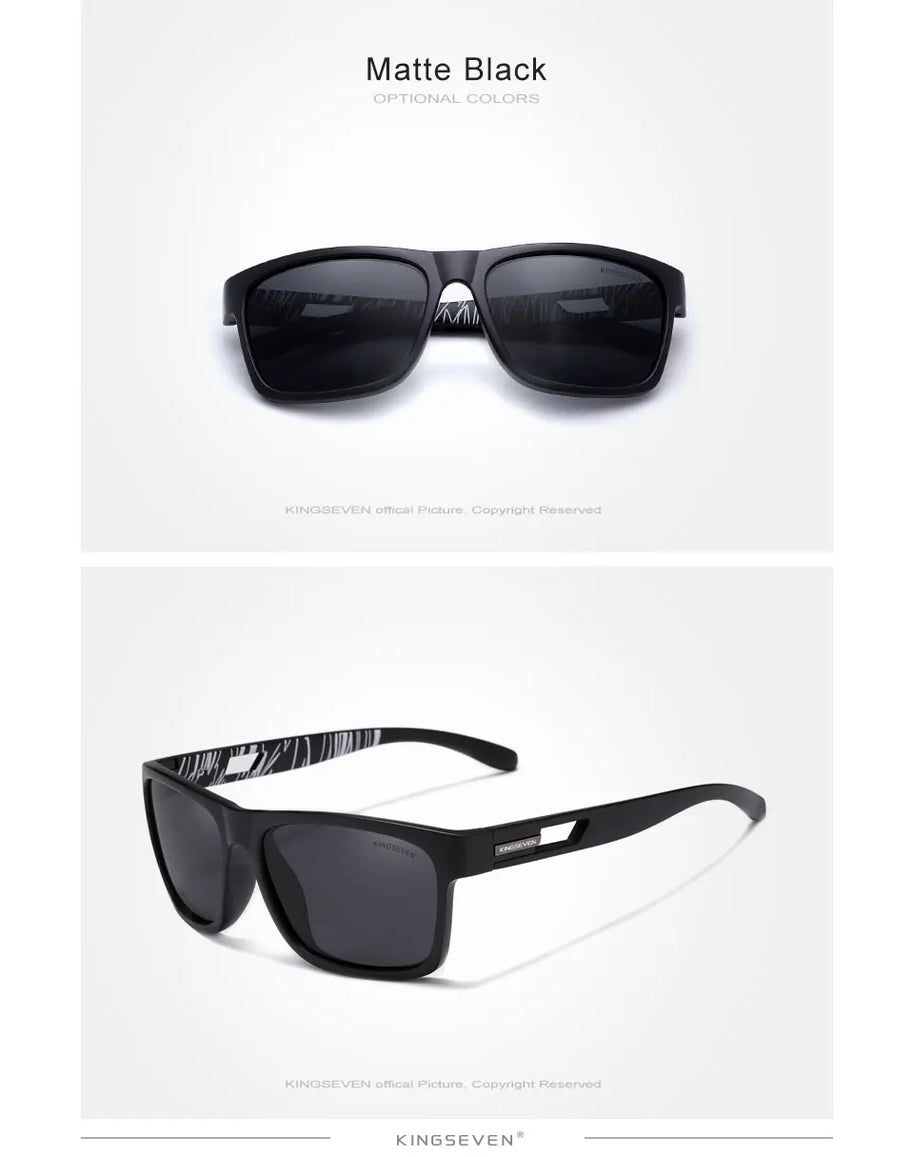 KINGSEVEN 2024 Brand Design Men's Glasses Square Retro TR90 Polarized Sunglasses Women UV Lens Fashion Outdoor Sports Eyewear