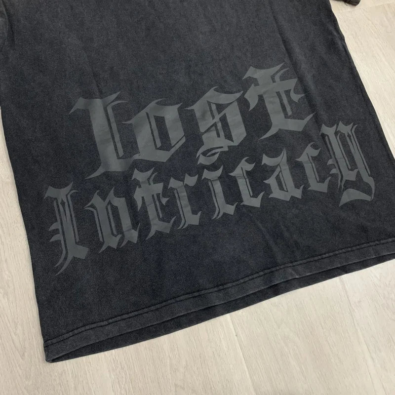 Lost Intricacy Oversized Streetwear T-Shirt Unique Print Lightweight Fashion Top