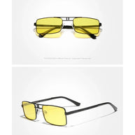 KINGSEVEN Original Fashion Polarized UV400 Sunglasses Vintage Rectangle Frame Men Women Driving Alloy Glasses Outdoor Eyewear
