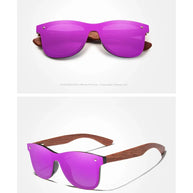 KINGSEVEN Brand Classic Wooden Sunglasses Men/Women Polarized UV400 Mirror Lens Glasses Luxury Wood Frame Retro Eyewear