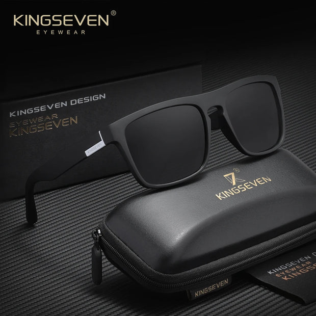 KINGSEVEN Luxury Travel Male Sunglasses Women Men Driving Classical Large Frame Polarized UV400 TR90 Causal Sports Eyeglasses
