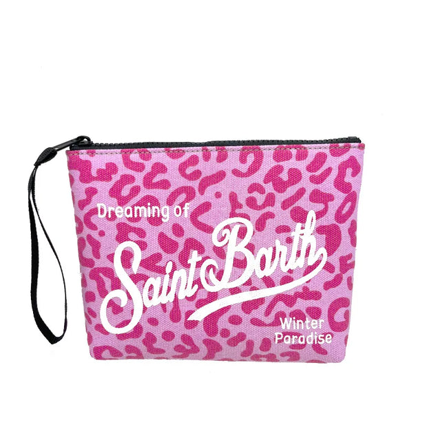 SAINT BARTH 2025 New Striped Canvas Handbag for Women, European and American Clutch Bag Diving Handbag