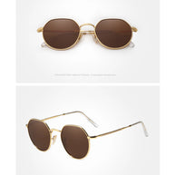 KINGSEVEN Brand Designer Sunglasses Alloy Round Frame Polarized UV400 Women Men Fashion Glassses Classic Anti-glare Eyewear