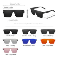 KINGSEVEN New Fashion Sunglasses Men Women Anti-Glare Rimeless Square Large Frame Polarized UV400 Outdoor Diving Eyeglasses