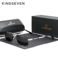 KINGSEVEN Original Fashion Polarized UV400 Sunglasses Vintage Rectangle Frame Men Women Driving Alloy Glasses Outdoor Eyewear