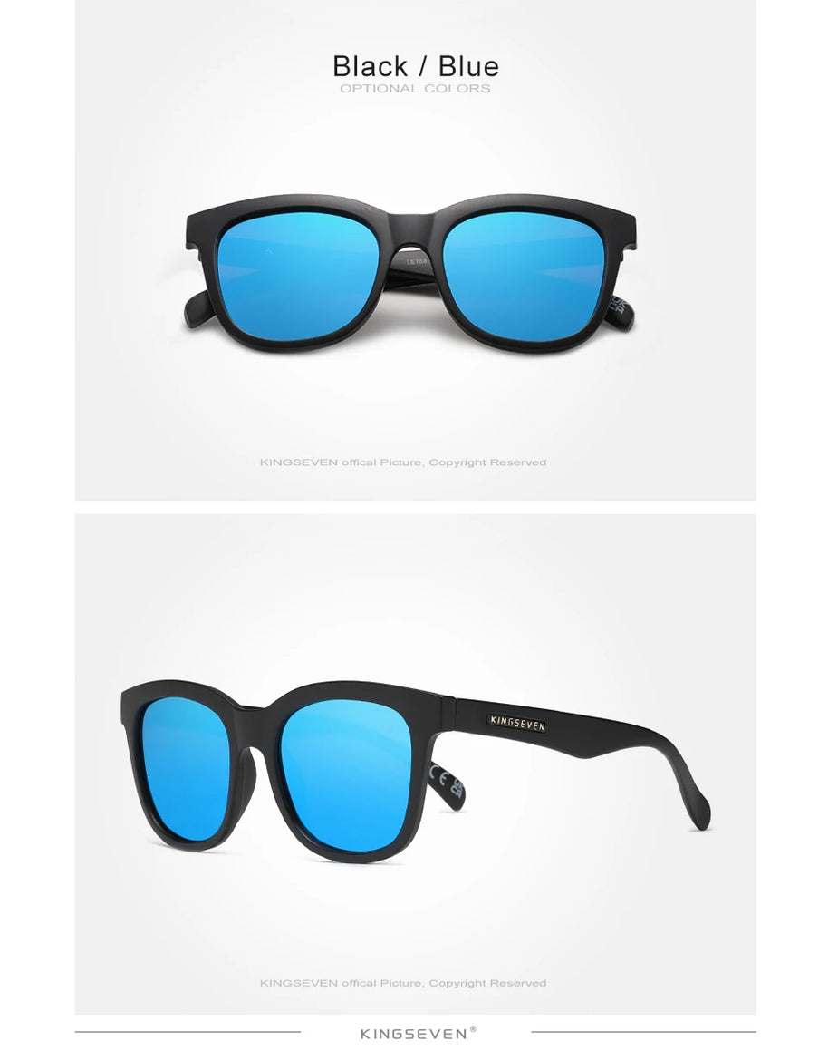 KINGSEVEN Trendy Casual Sunglasses Men Women Full Frame Driving Glasses Polarized UV400 Fashion Vintage Classic Eyewear