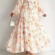 Muslim Women Dresses Flower Print Abaya Sashes Eid Ramadan Morocco Vestidos Dubai Jalabiya Kaftan Islam Arab Long Robe Abayas
