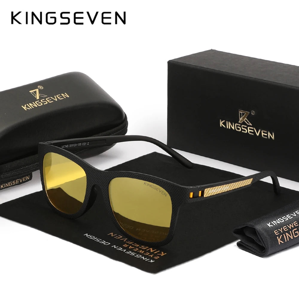 KINGSEVEN Polarized UV400 Sunglasses Men Women Round Glasses Outdoor Driving Fishing Male Femle Causal Eye Protection Eyewear