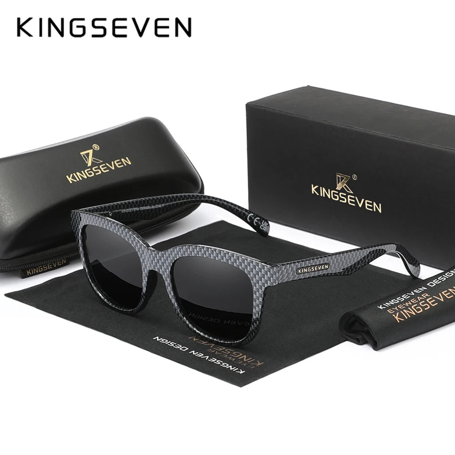 KINGSEVEN Trendy Casual Sunglasses Men Women Full Frame Driving Glasses Polarized UV400 Fashion Vintage Classic Eyewear