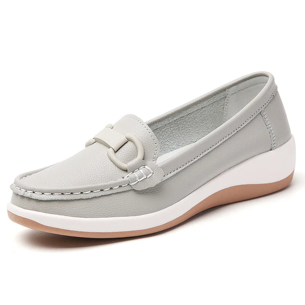 100% cowhide vulcanized women's shoes new large size fashion platform women's shoes light casual sneakers for women sneakers