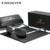 KINGSEVEN Aluminum Sunglasses Men/Women‘s Polarized UV400 Fashion Sunscreen Glasses Classical Driving Rectangle Business Eyewear