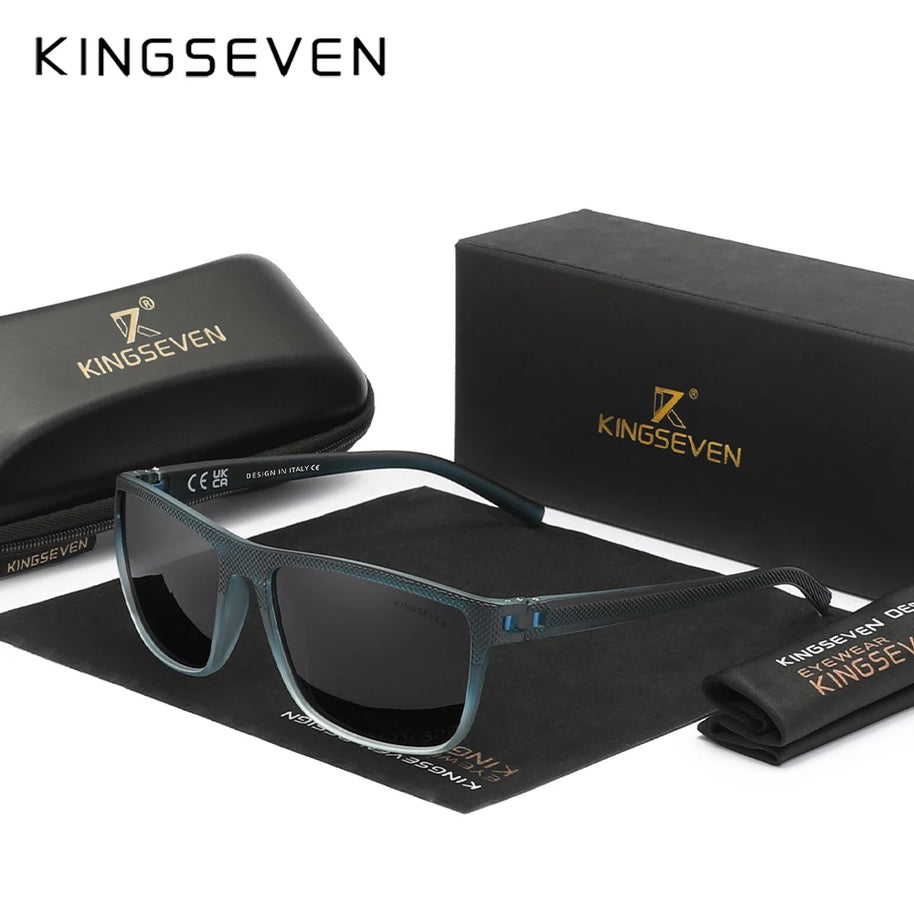 KINGSEVEN Gradation Design Sunglasses For Men Women HD Polarized UV400 Glasses Driving High Quality Anti-slip Sports Eyewear
