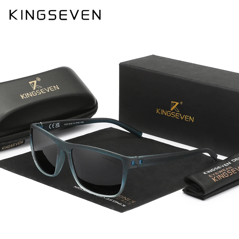 KINGSEVEN Gradation Design Sunglasses For Men Women HD Polarized UV400 Glasses Driving High Quality Anti-slip Sports Eyewear
