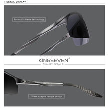 KINGSEVEN Genuine Polarized Men Aluminum Sunglasses Driving Mirror Lens Male Sun Glasses Aviation Women For Men Eyewear