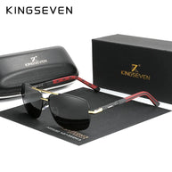 KINGSEVEN Aluminum Sunglasses Men/Women‘s Polarized UV400 Fashion Sunscreen Glasses Classical Driving Rectangle Business Eyewear