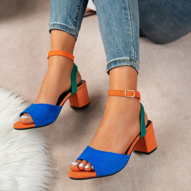 Women Sandals New Fashion High Heels Sandals Sexy Big Size Sandals Women Strap High Quality Shoes for Women Sandalias De Mujer