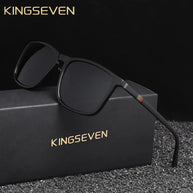 KINGSEVEN Large Frame Sunglasses Men/Women Polarized UV400 Lens Causal Glasses Vintage Rectangle Fishing Driving Outdoor Eyewear