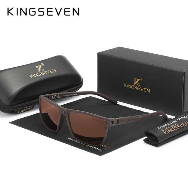 KINGSEVEN Polarized Sunglasses Women Driving Square Frame Sun Glasses sunglasses for Men NEW LC755 Outdoor Travel