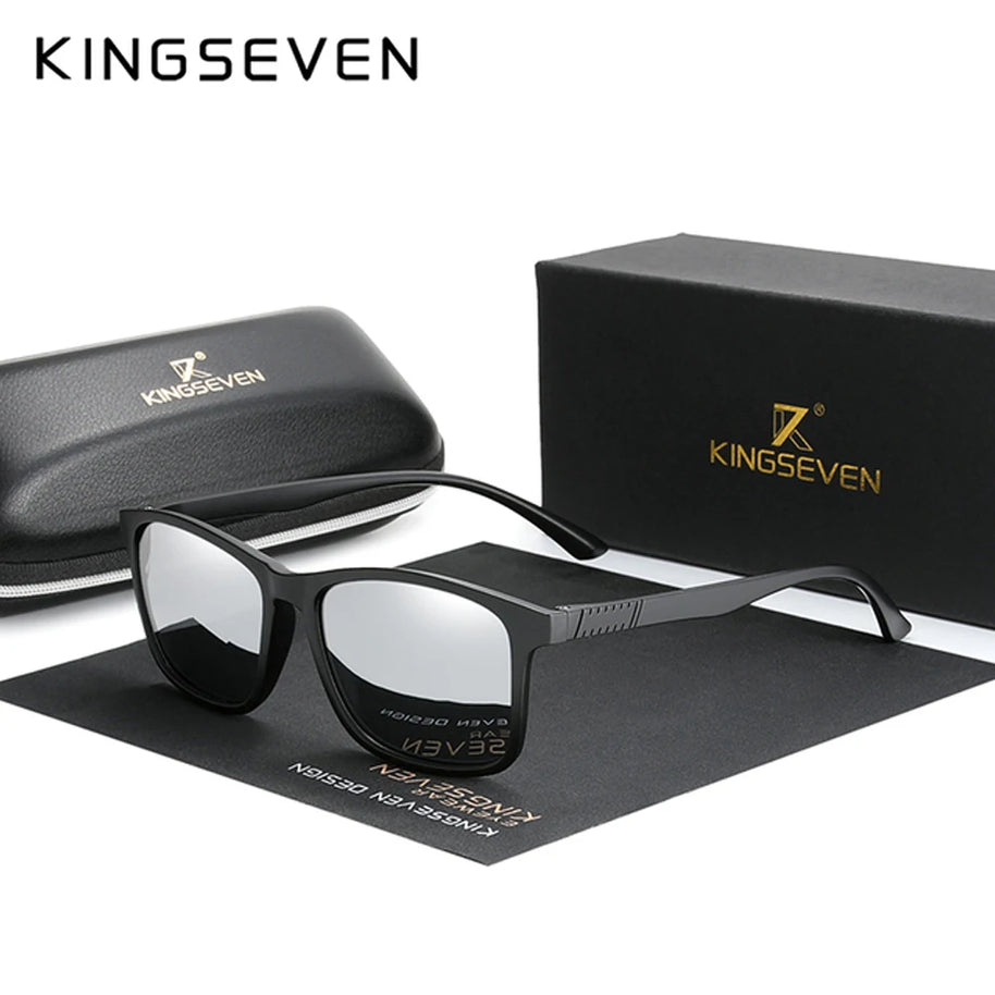 KINGSEVEN Classic Trendy Rectangle Sunglasses Polarized UV400 Women Men Fashion Luxury Glasses Travel Driving Vacation Eyewear