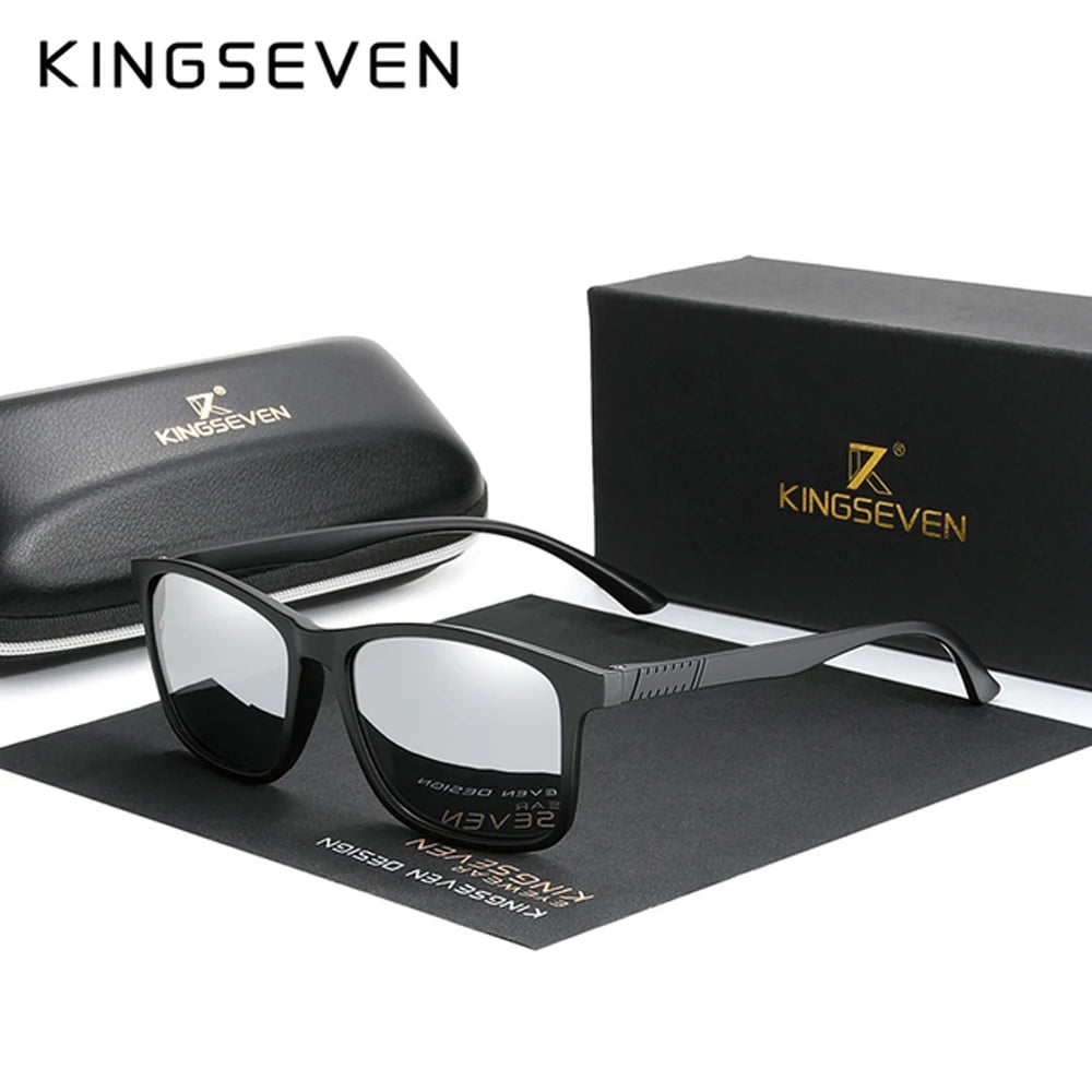 KINGSEVEN Classic Trendy Rectangle Sunglasses Polarized UV400 Women Men Fashion Luxury Glasses Travel Driving Vacation Eyewear
