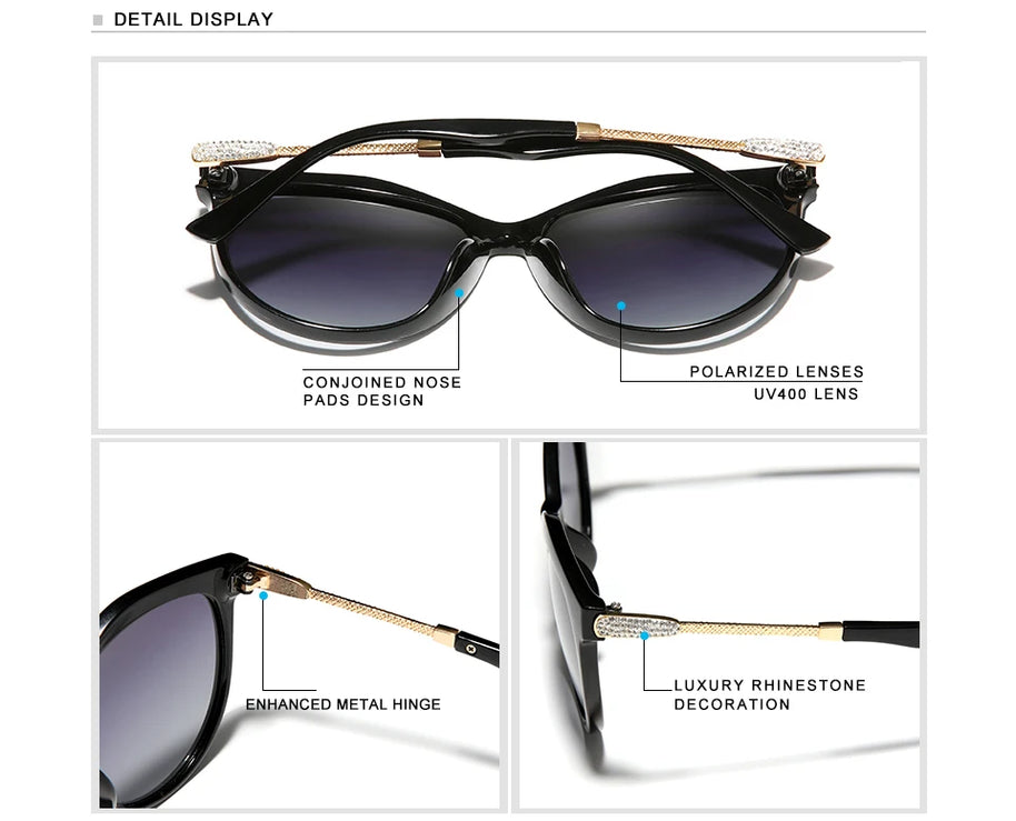 KINGSEVEN 2024 Polarized Women's Sunglasses Gradient Lens Luxury Sun glasses Brand Lentes de sol Mujer
