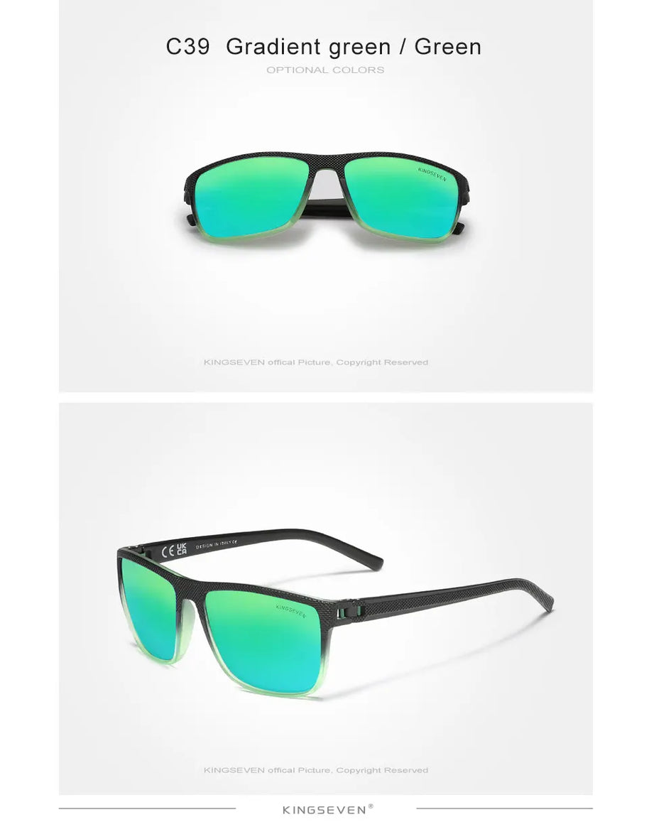 KINGSEVEN Gradation Design Sunglasses For Men Women HD Polarized UV400 Glasses Driving High Quality Anti-slip Sports Eyewear