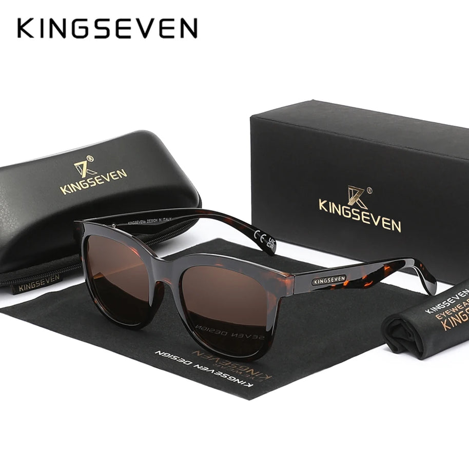 KINGSEVEN Trendy Casual Sunglasses Men Women Full Frame Driving Glasses Polarized UV400 Fashion Vintage Classic Eyewear