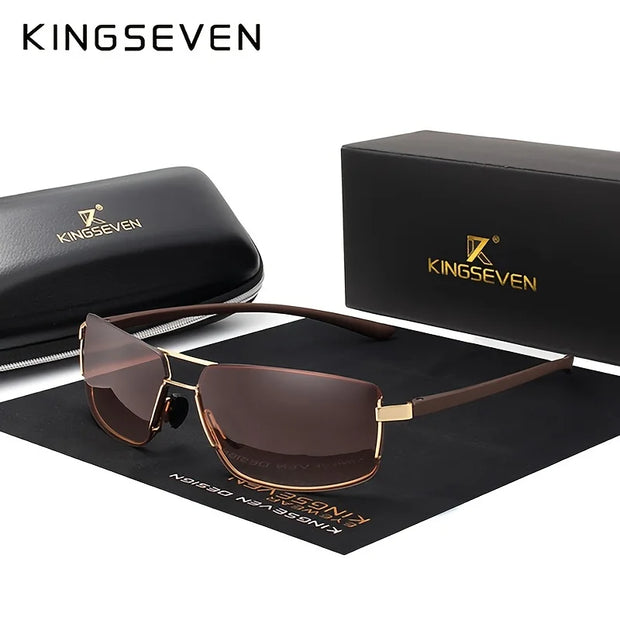 KINGSEVEN Light Weight Polarized Sunglasses For Men Women Sun Glasses with UVA&B Protection Comfort Eyewear Accessory Vintage