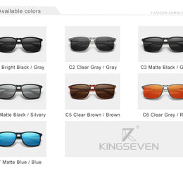 KINGSEVEN Large Frame Sunglasses Men/Women Polarized UV400 Lens Causal Glasses Vintage Rectangle Fishing Driving Outdoor Eyewear