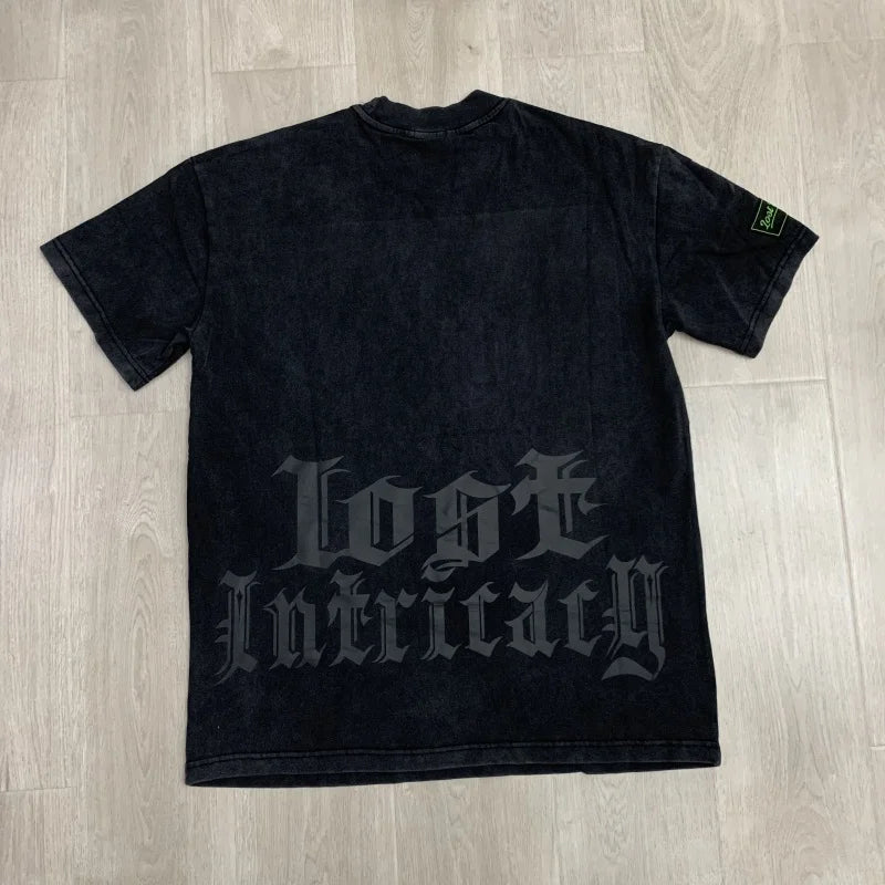 Lost Intricacy Oversized Streetwear T-Shirt Unique Print Lightweight Fashion Top