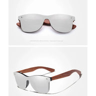 KINGSEVEN Brand Classic Wooden Sunglasses Men/Women Polarized UV400 Mirror Lens Glasses Luxury Wood Frame Retro Eyewear