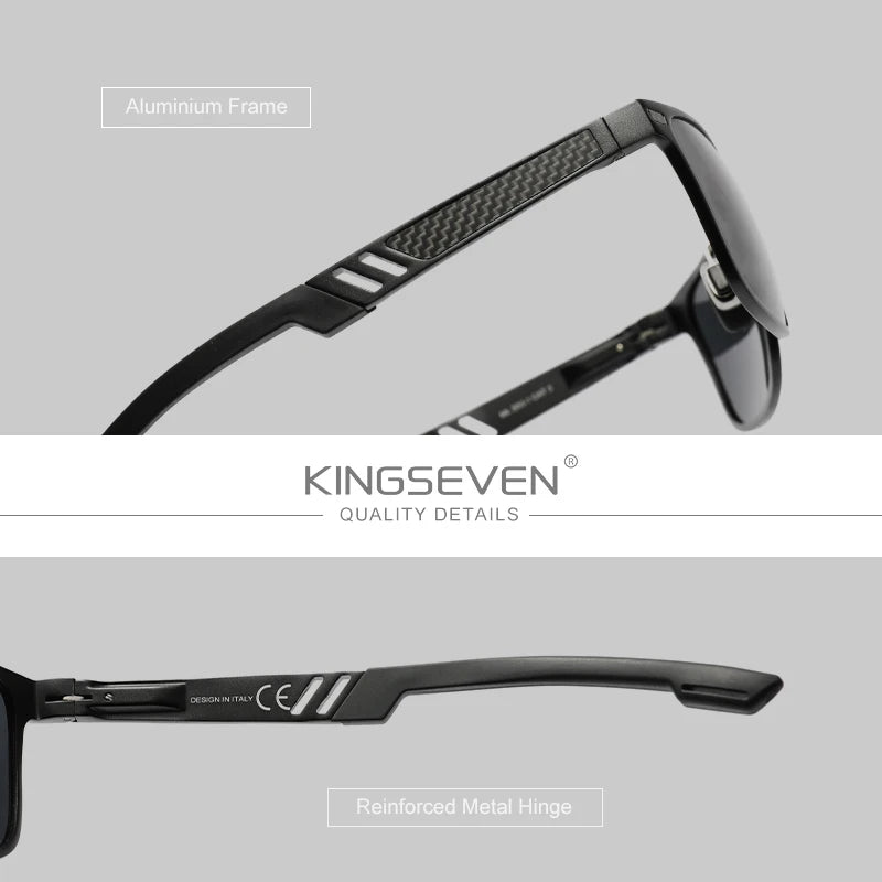 KINGSEVEN 2024 New Sunglasses For Men Driving Polarized Eye Protect UV400 Sports Glasses Special Design Goggle Women Eyewear
