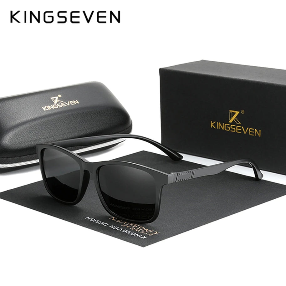 KINGSEVEN Classic Trendy Rectangle Sunglasses Polarized UV400 Women Men Fashion Luxury Glasses Travel Driving Vacation Eyewear