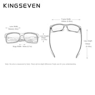 KINGSEVEN Polarized Men's Sunglasses Sports Goggle Mirror UV400 Lens Male Sun Glasses Women Eyewear Protection TR90 Full Farme