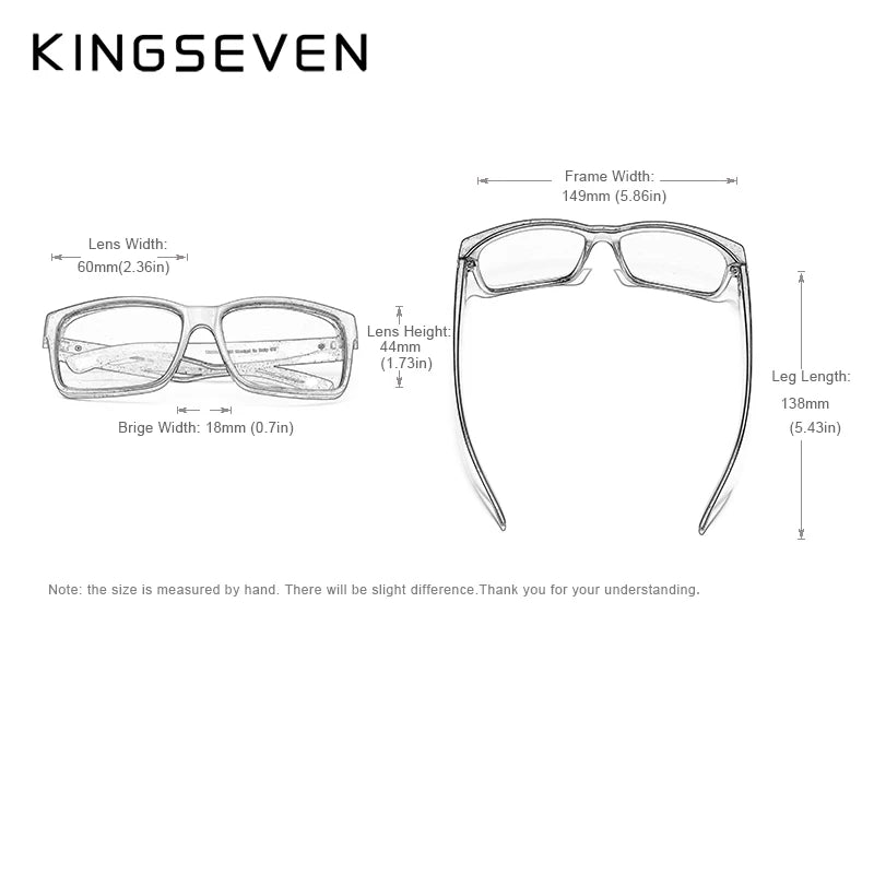 KINGSEVEN Polarized Men's Sunglasses Sports Goggle Mirror UV400 Lens Male Sun Glasses Women Eyewear Protection TR90 Full Farme