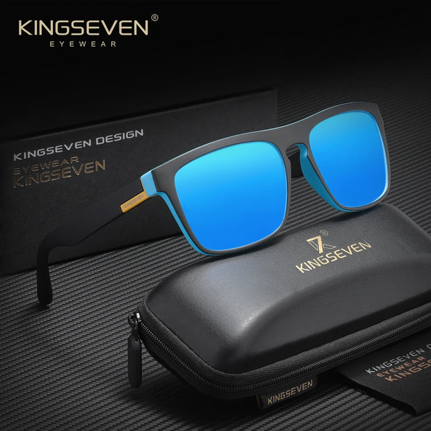 KINGSEVEN Luxury Travel Male Sunglasses Women Men Driving Classical Large Frame Polarized UV400 TR90 Causal Sports Eyeglasses