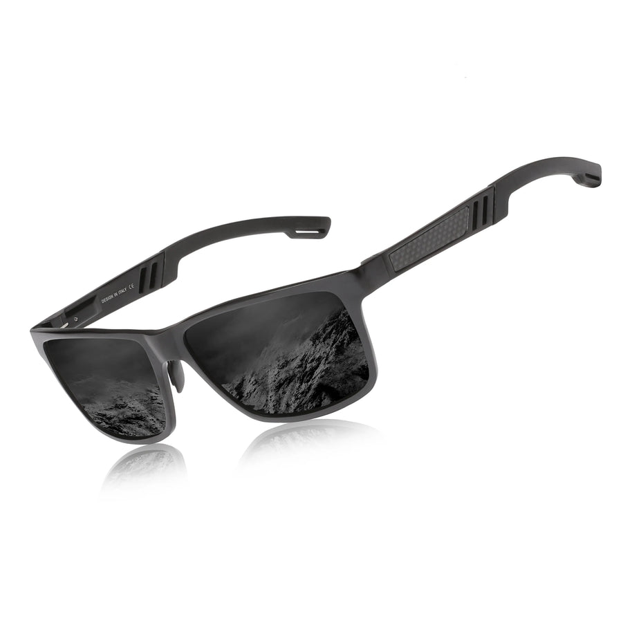 KINGSEVEN Brand Polarized Sunglasses For Men Rectangle Aluminum Driving Glasses Eyewear Shades For Men High Quality