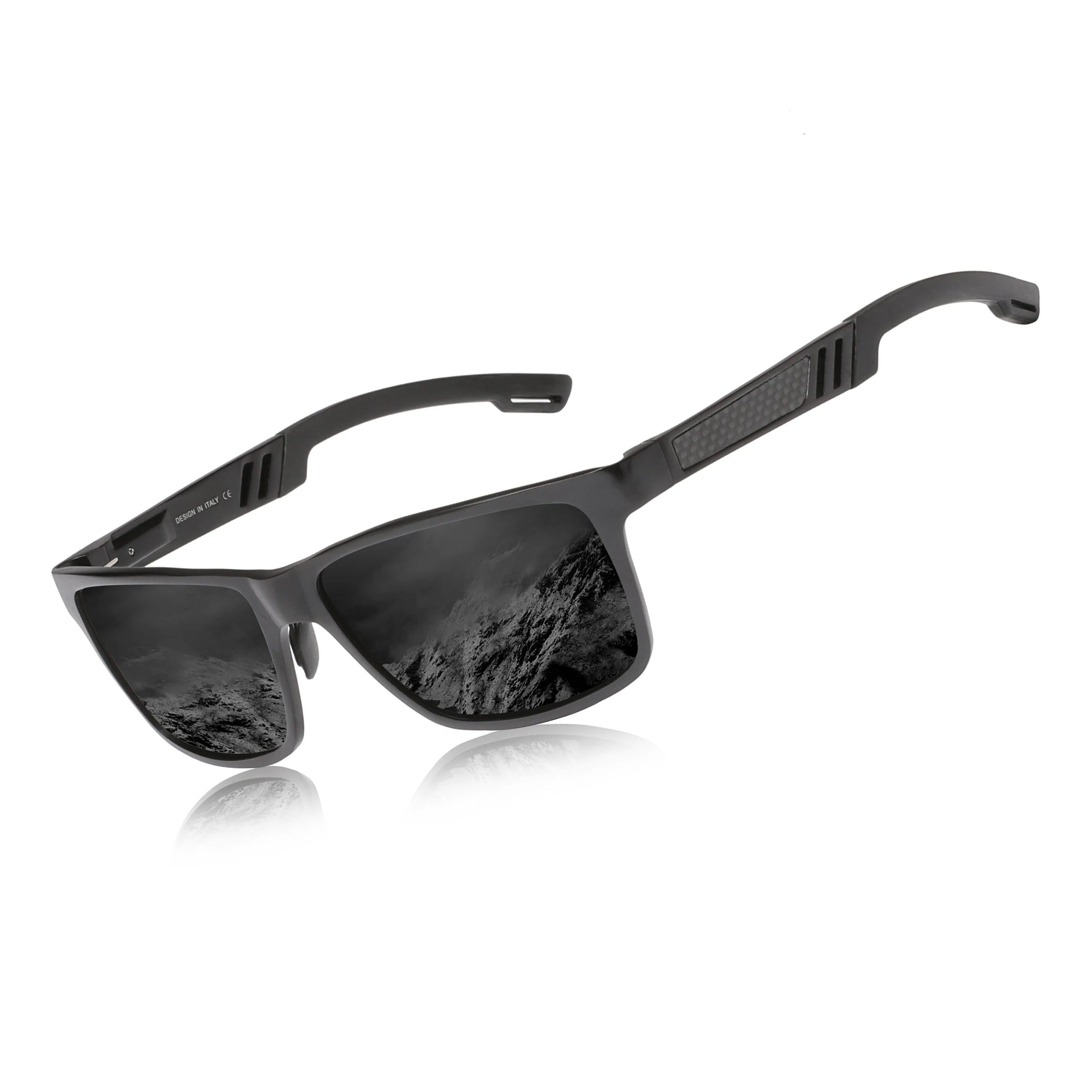 KINGSEVEN Brand Polarized Sunglasses For Men Rectangle Aluminum Driving Glasses Eyewear Shades For Men High Quality