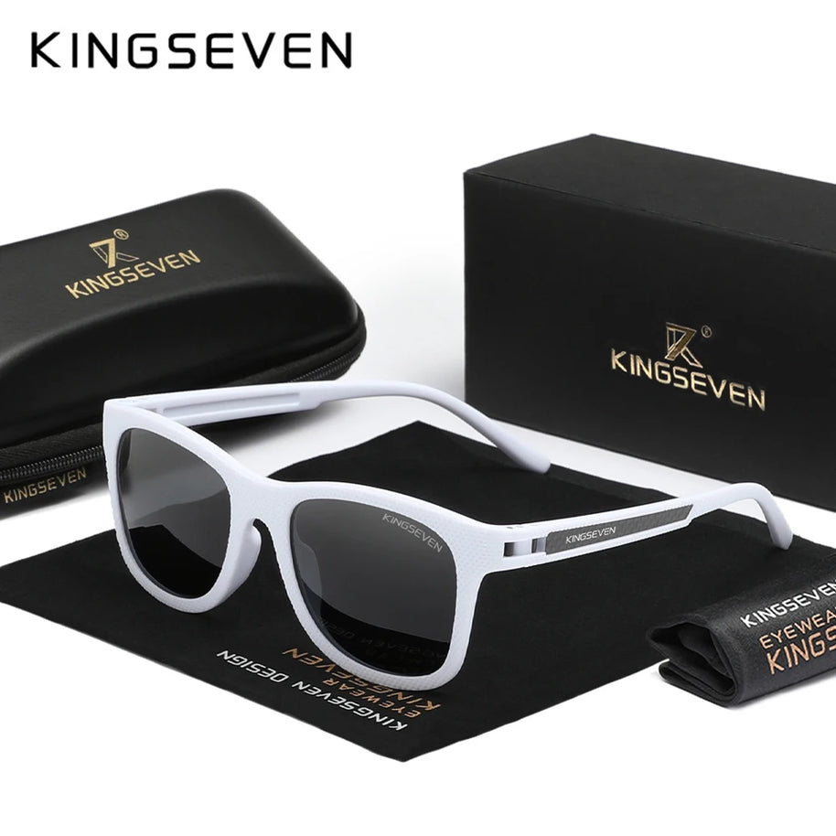KINGSEVEN Polarized UV400 Sunglasses Men Women Round Glasses Outdoor Driving Fishing Male Femle Causal Eye Protection Eyewear