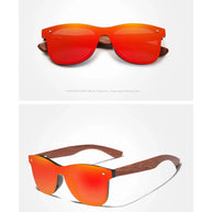 KINGSEVEN Brand Classic Wooden Sunglasses Men/Women Polarized UV400 Mirror Lens Glasses Luxury Wood Frame Retro Eyewear