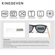 KINGSEVEN Brand Classical Wooden Sunglasses Men Retro Causal Polarized Rimless Women Glasses Anti-UV400 Wood Fashion Eyewear