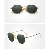 KINGSEVEN Brand Designer Sunglasses Alloy Round Frame Polarized UV400 Women Men Fashion Glassses Classic Anti-glare Eyewear