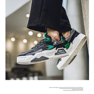 Men's Casual Shoes Soft Sole Breathable Leather Shoes Comfort Trainer Running Jogging Shoes Lightweight Walking Sneakers Male
