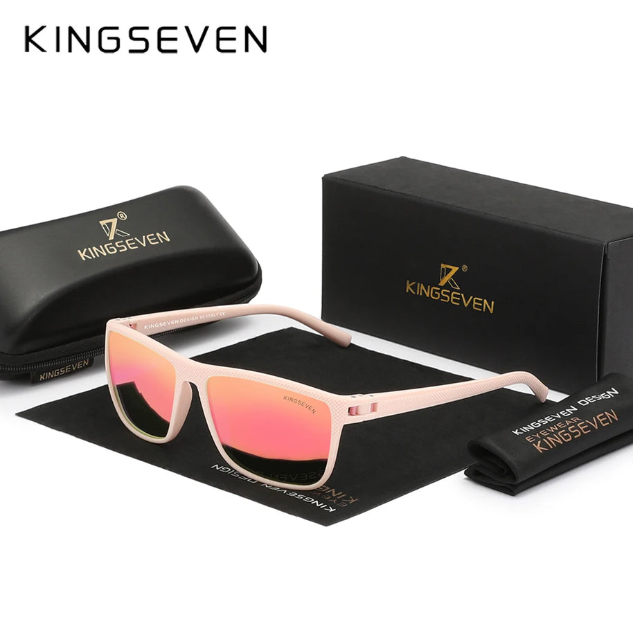 KINGSEVEN Polarized Sunglasses Women Driving Square Frame Sun Glasses sunglasses for Men NEW LC755 Outdoor Travel