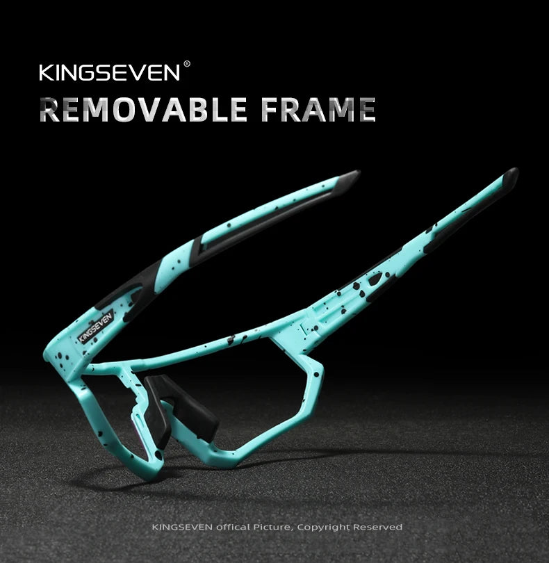 KINGSEVEN Sports Cycling Sunglasses Men Women Mtb Bicycle Glasses UV400 Sunscreen Eyewear Bike Riding Equipment