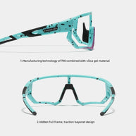 KINGSEVEN Cycling Sunglasses Men Women Mtb Bicycle Glasses Anti-UV Bike Goggles Outdoor Sport bike Large Frame