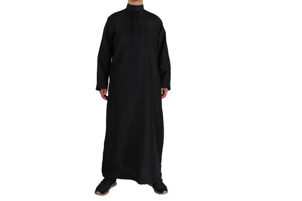 Muslim Fashion Abayas for Men Solid Crew Neck Jubba Thobe Loose Casual Robe Saudi Arabic Kaftan Pakistan Caftan Islamic Clothing