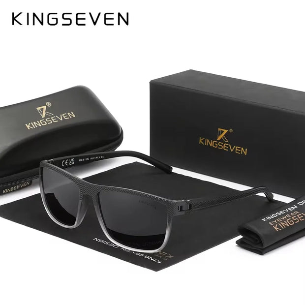 KINGSEVEN Gradation Design Sunglasses For Men Women HD Polarized UV400 Glasses Driving High Quality Anti-slip Sports Eyewear