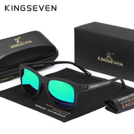 KINGSEVEN Polarized UV400 Sunglasses Men Women Round Glasses Outdoor Driving Fishing Male Femle Causal Eye Protection Eyewear